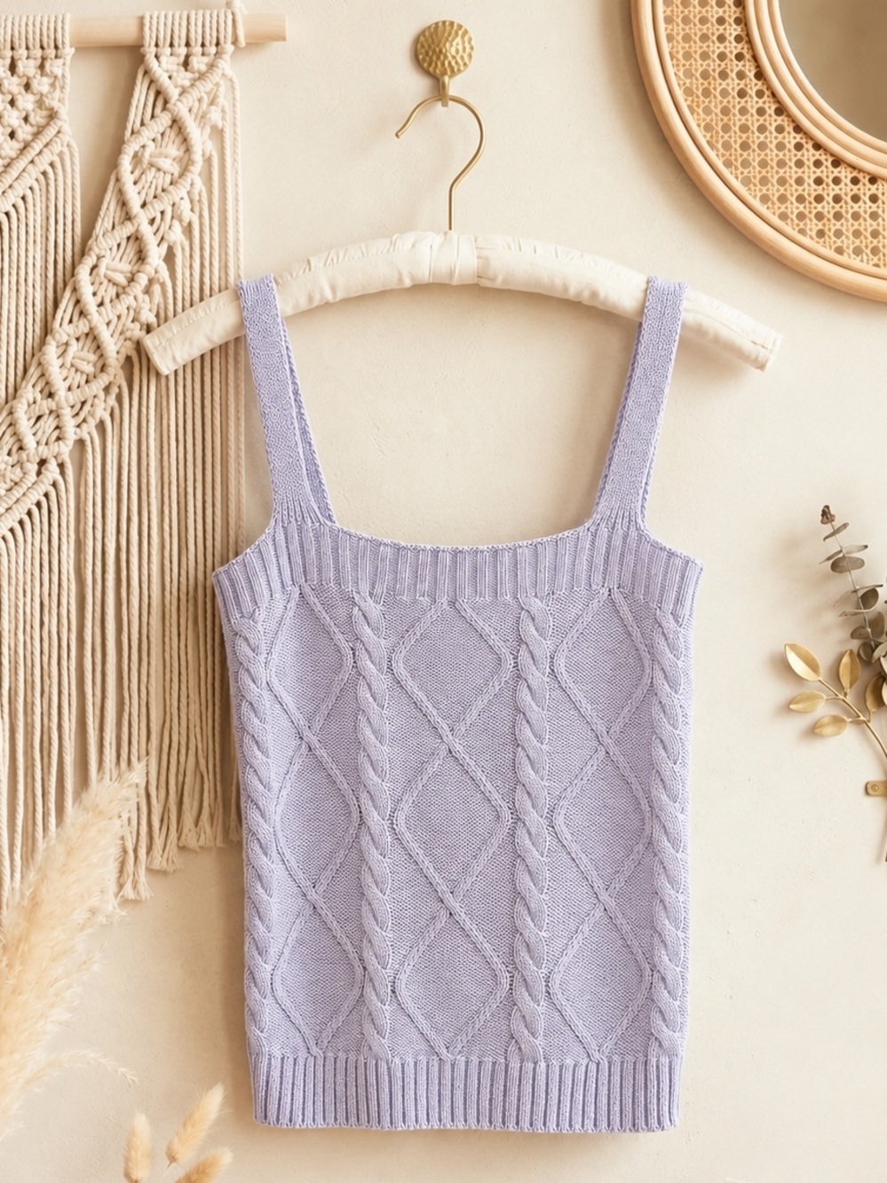 Lascana Lavender Purple Sweater Tank Top